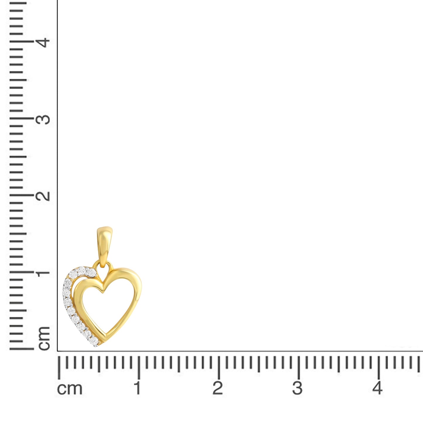 Anhänger 333/- Gold 1,6cm Zirkonia