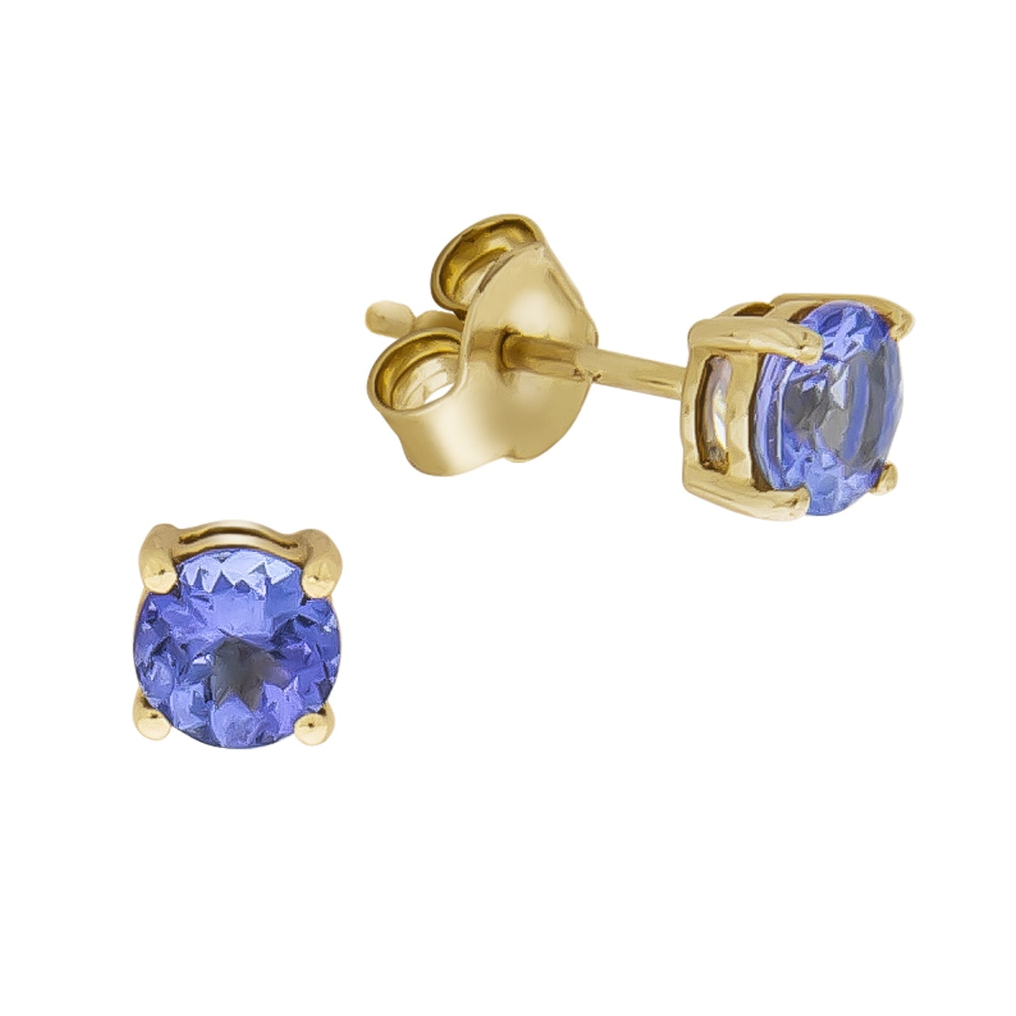 Ohrstecker 375/- Gold 0,6cm Tansanit