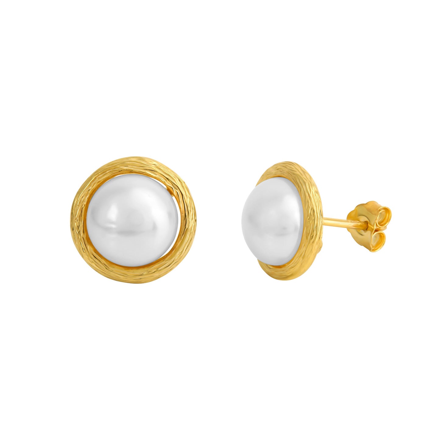 Ohrstecker 375/- Gold 1,2cm Süßwasserzuchtperle