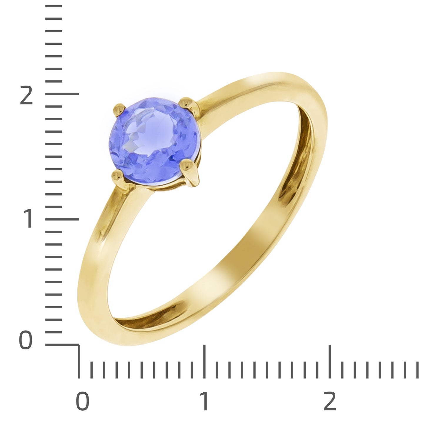 Ring 375/- Gold Tansanit 0,82ct.
