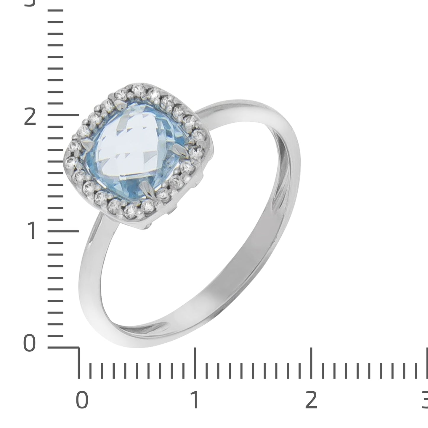 Ring 375/- Gold Topas