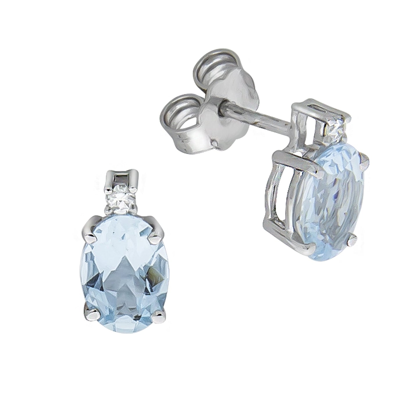 Ohrstecker 375/- Gold 0,8cm Brillant 0,04ct.