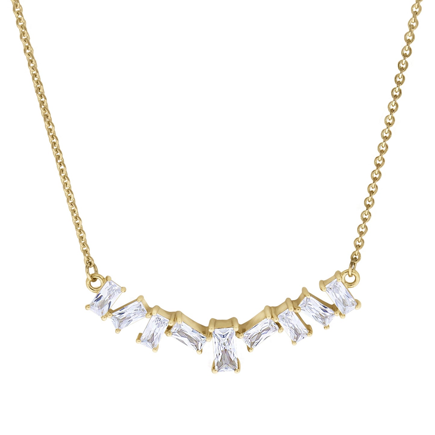 Collier 333/- Gold 45,0cm Zirkonia