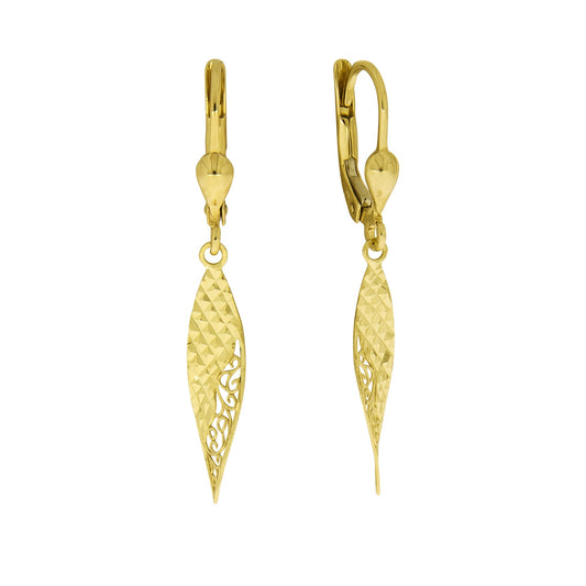 Vivance - Ohrhänger aus 375/- Gelbgold diamantiert