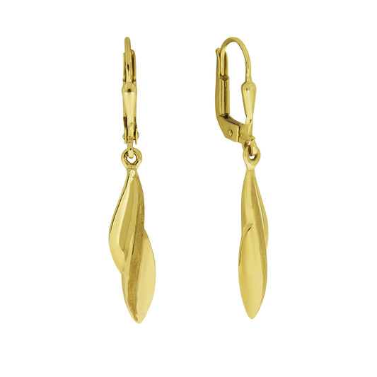 Vivance - Ohrhänger aus 375/- Gelbgold glanz/matt