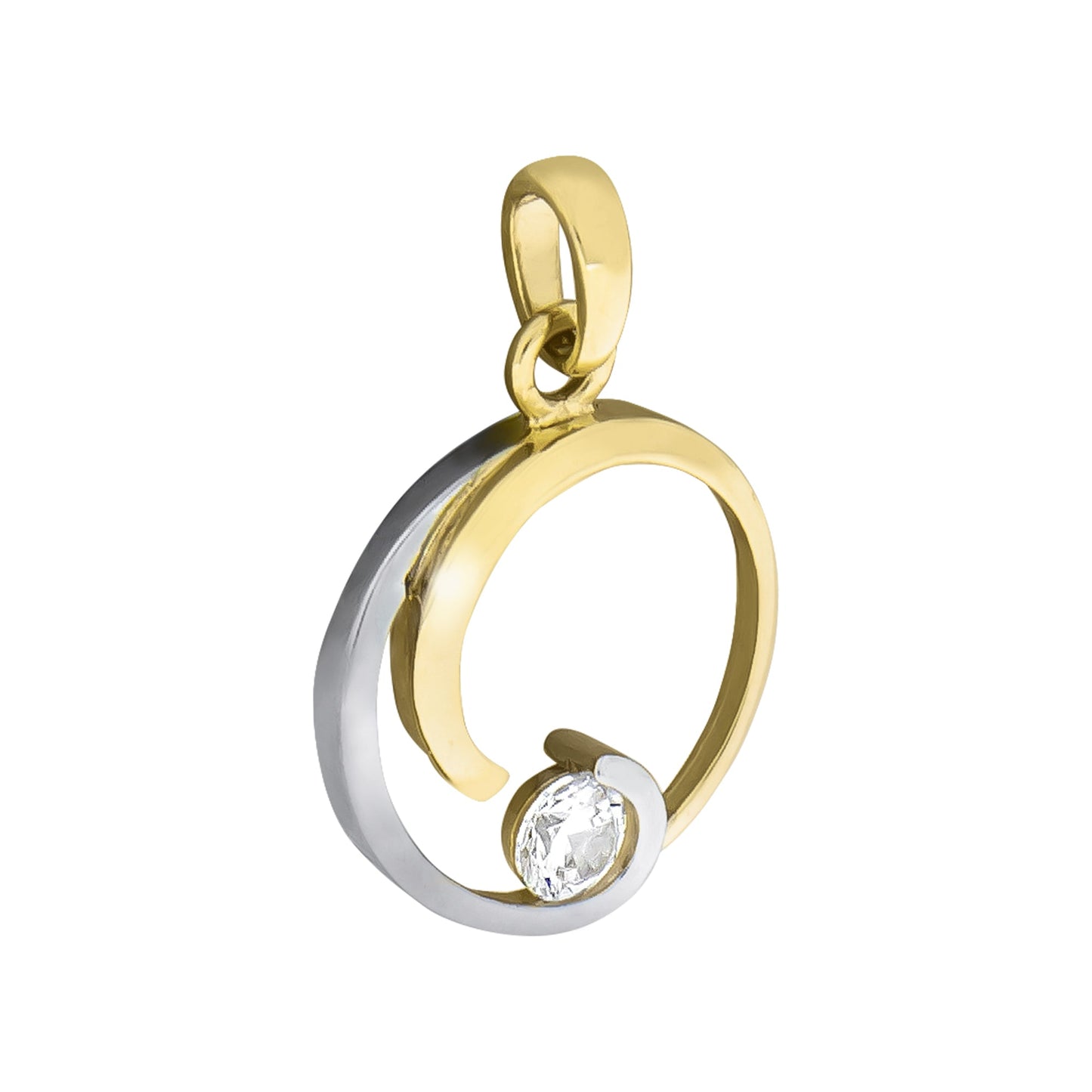 Anhänger 333/- Gold 2,3cm Zirkonia