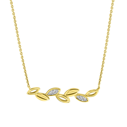 Fascination by Ellen K. - Damen-Halskette 375 Gold zweifarbig mit funkelnden weißen Zirkonia-Steinen