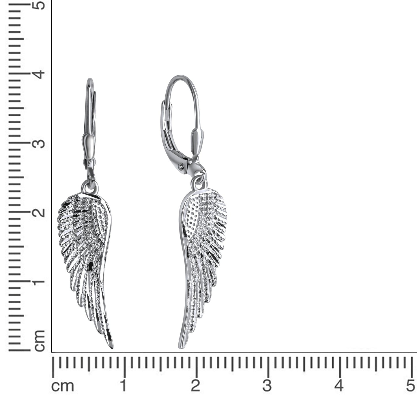 Ohrhänger 925/- Sterling Silber rhodiniert 4,0cm