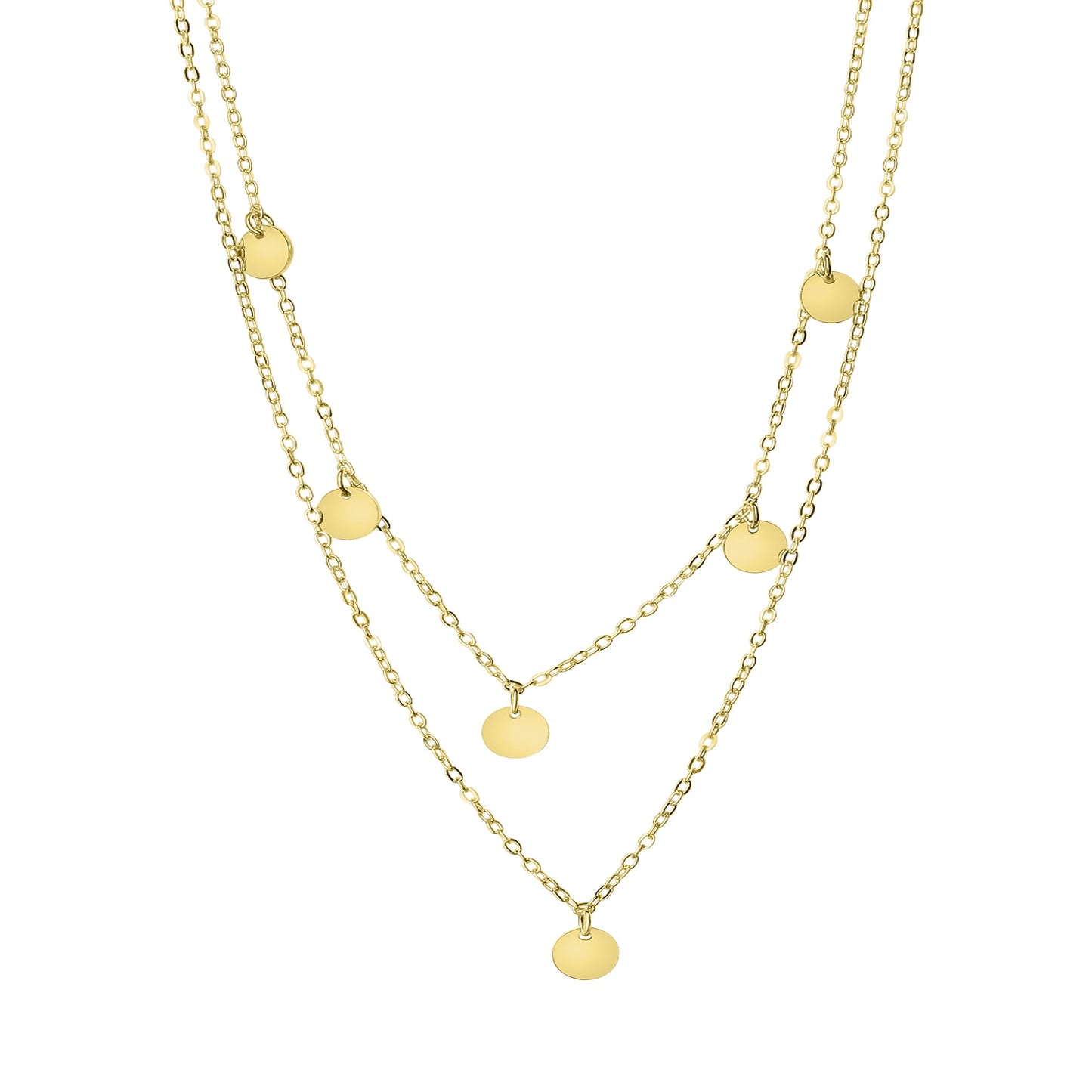 Collier Ankerkette 925/- Sterling Silber vergoldet 45,0cm