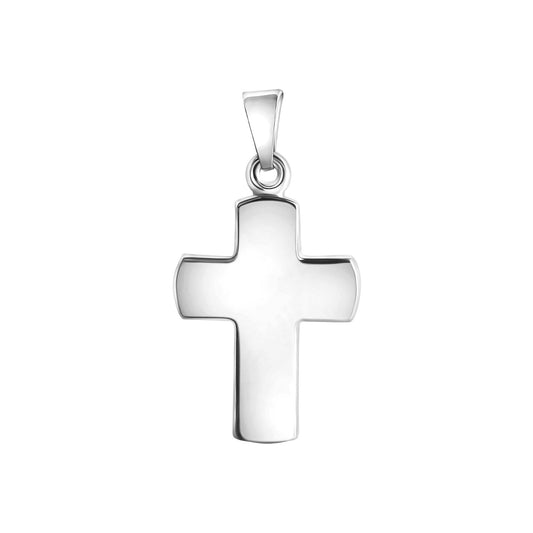Anhänger Kreuz aus 925/- Sterling Silber rhodiniert