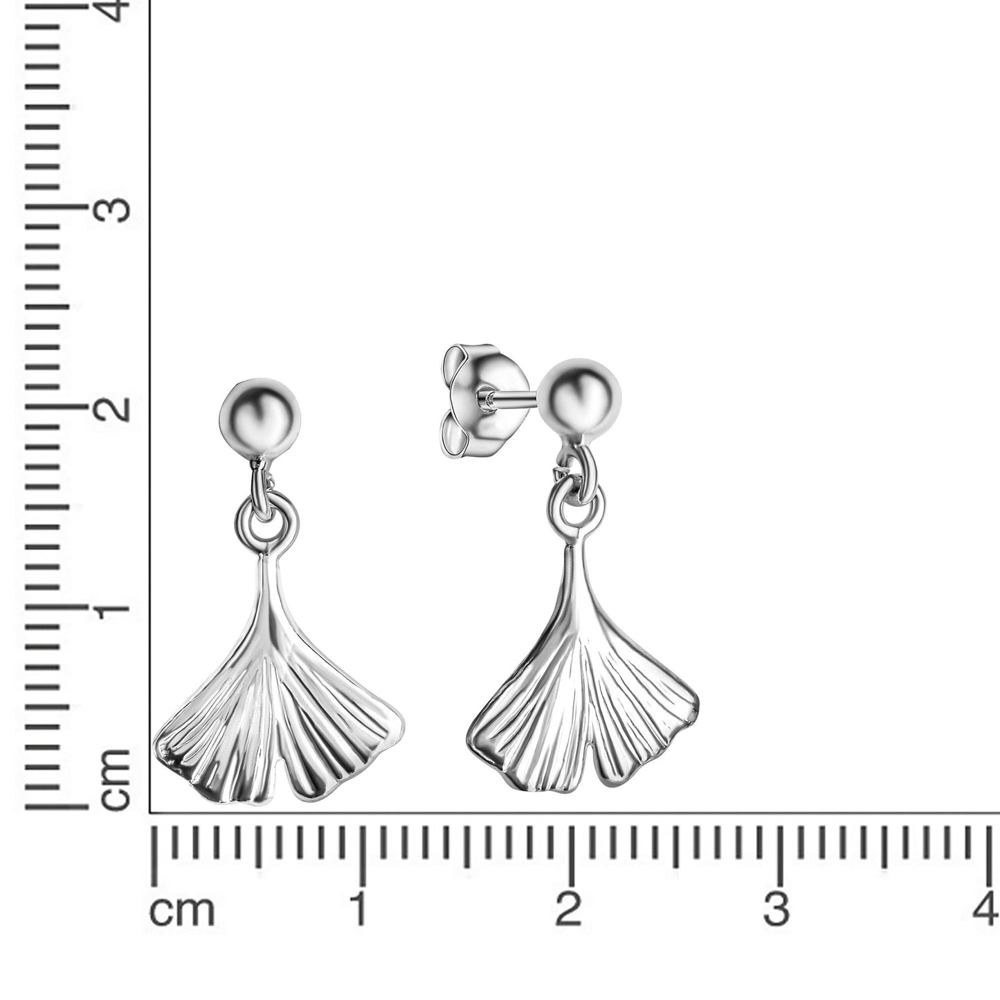 Ohrhänger 925/- Sterling Silber weiss 2,0cm