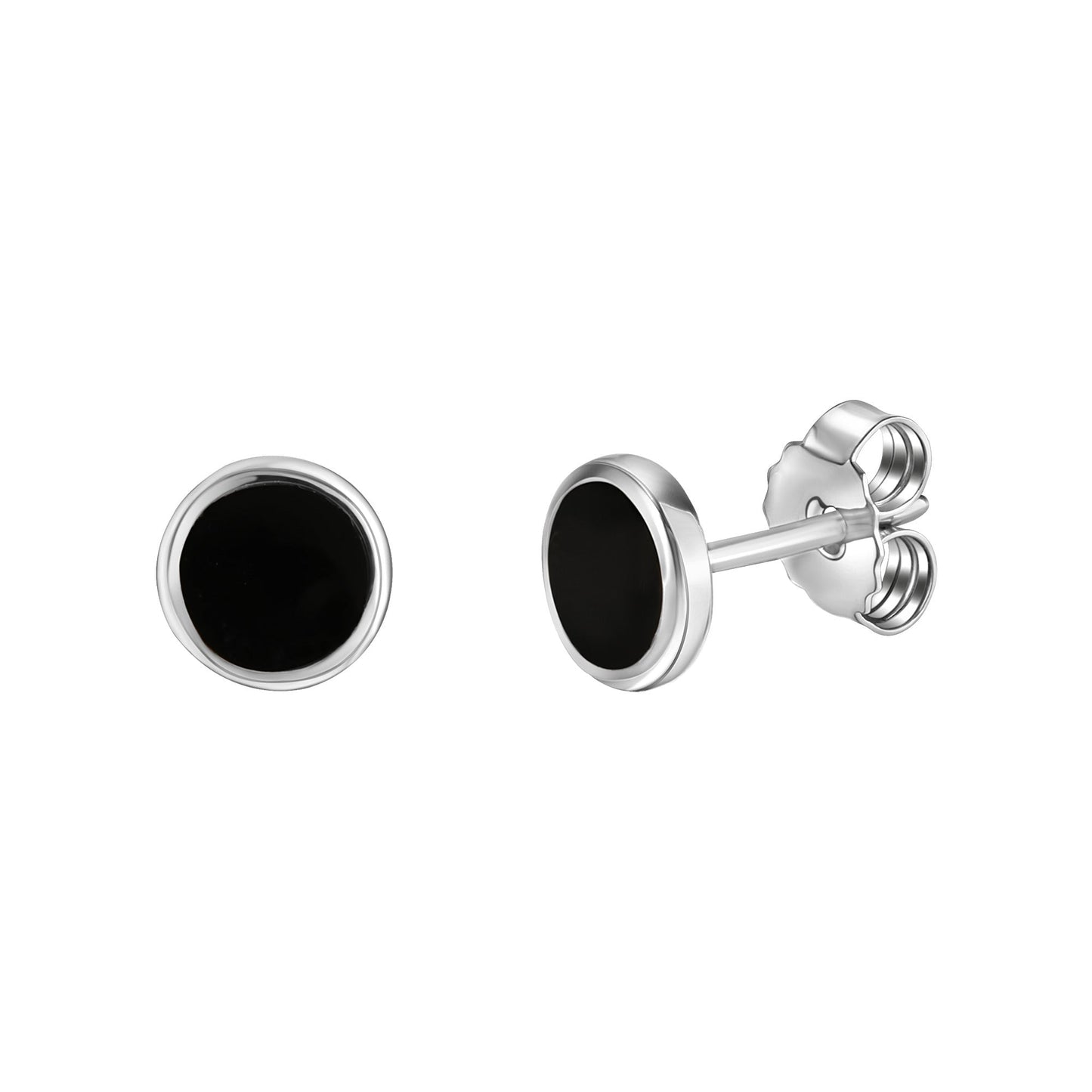 Ohrstecker 925/- Sterling Silber rhodiniert 0,7cm