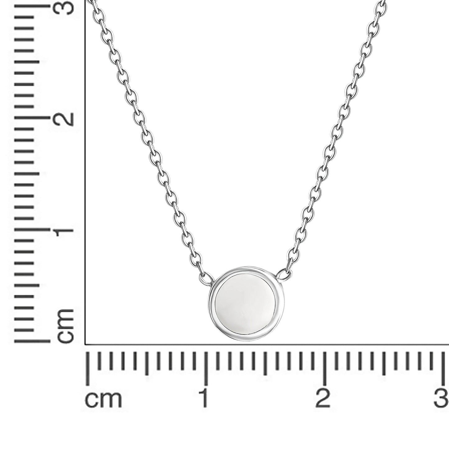 Collier Ankerkette 925/- Sterling Silber rhodiniert 45,0cm