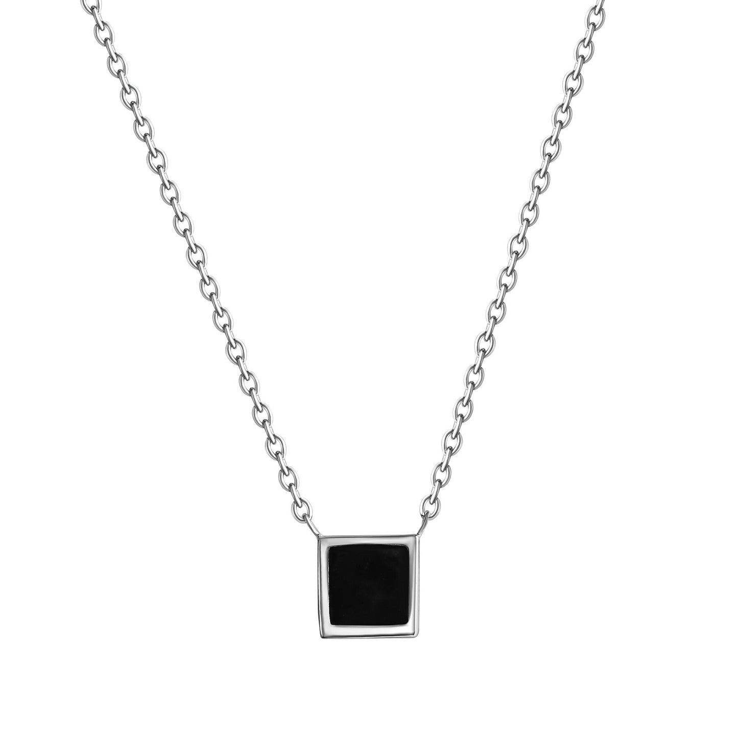 Collier Ankerkette 925/- Sterling Silber rhodiniert 45,0cm