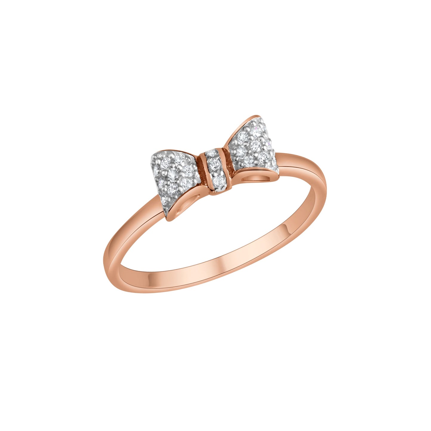 Damenring aus 925/- Sterling Silber rhodiniert teilweise rose vergoldet mit Zirkonia