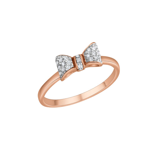 Damenring aus 925/- Sterling Silber rhodiniert teilweise rose vergoldet mit Zirkonia