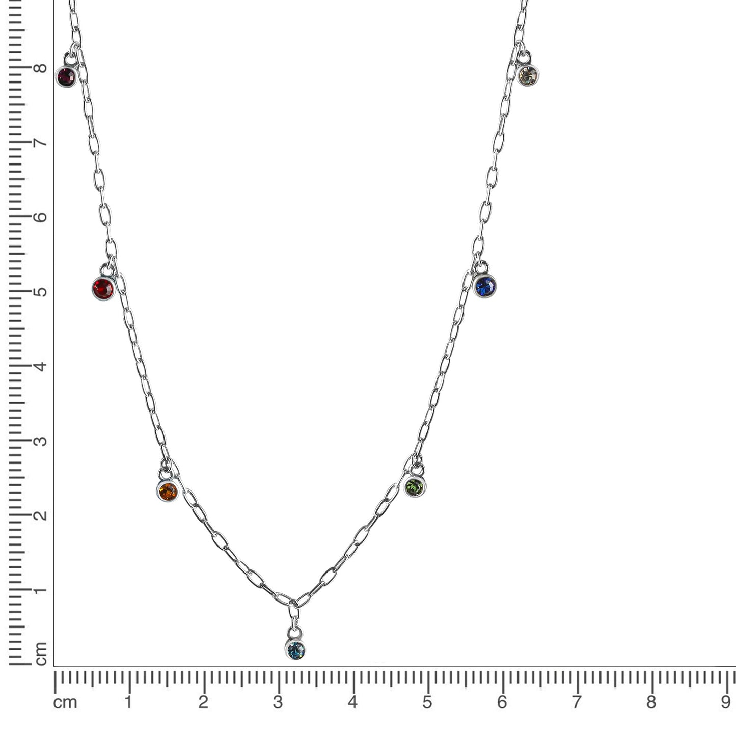 Collier Ankerkette 925/- Sterling Silber rhodiniert 47,0cm