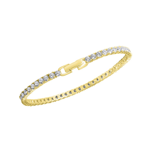 Armband aus 925/- Sterling Silber vergoldet mit 57 Zirkonia