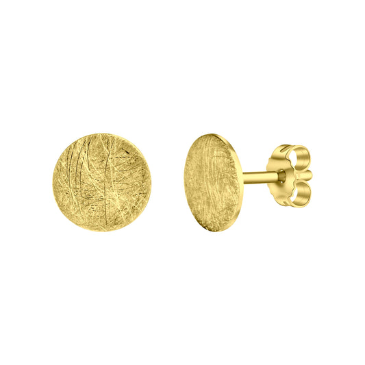 Ohrstecker aus 925/- Sterling Silber vergoldet eismatt