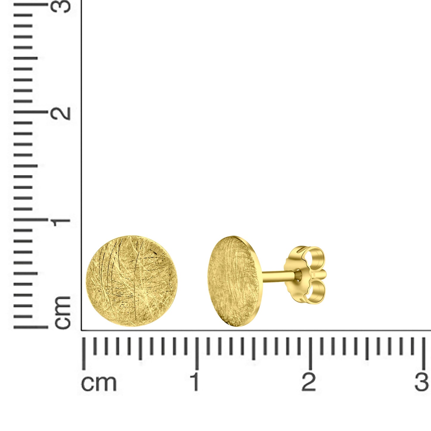 Ohrstecker 925/- Sterling Silber vergoldet 0,8cm