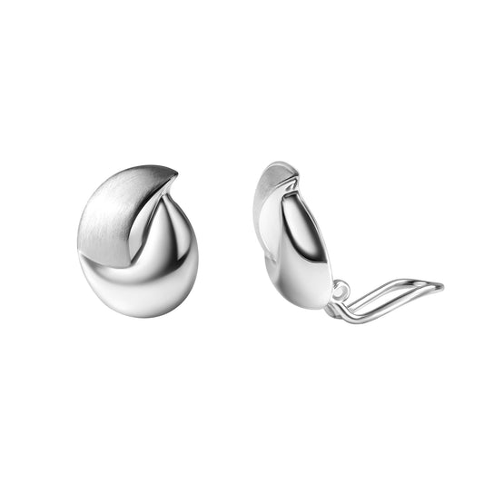 Ohrstecker aus 925/- Sterling Silber rhodiniert glanz/matt