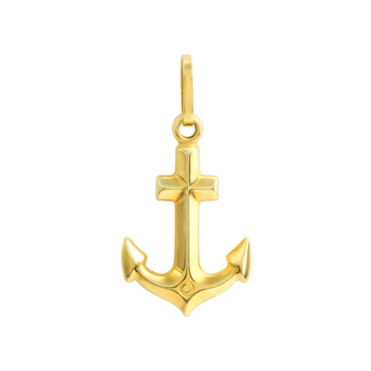 Anhänger aus 925/- Sterling Silber vergoldet glanz Motiv Anker