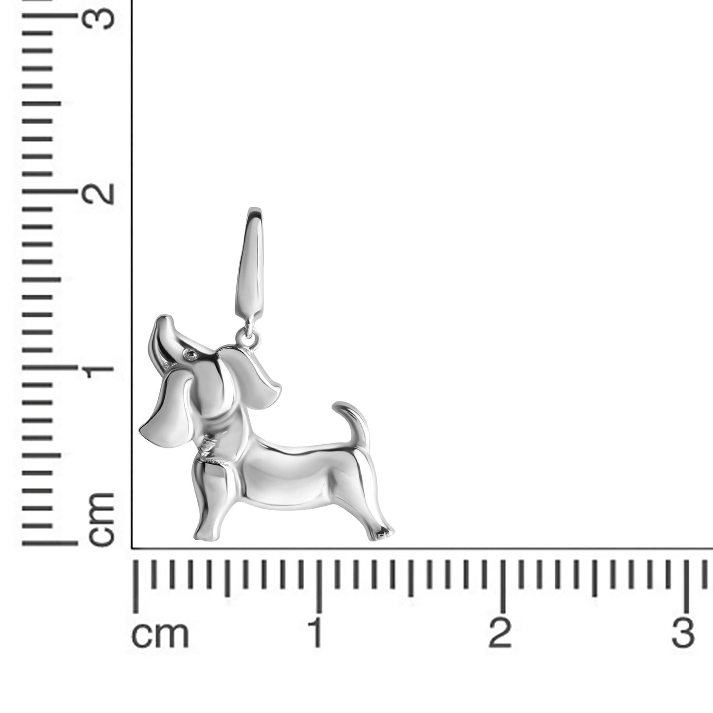 Anhänger 925/- Sterling Silber rhodiniert 2,2cm