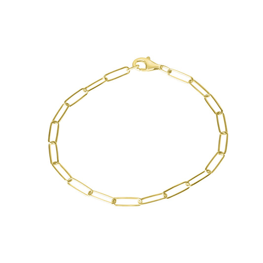 Armband Gliederarmband 925/- Sterling Silber vergoldet 21cm
