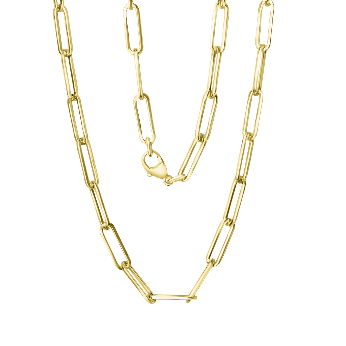 Collier Gliederkette 925/- Sterling Silber vergoldet 50cm