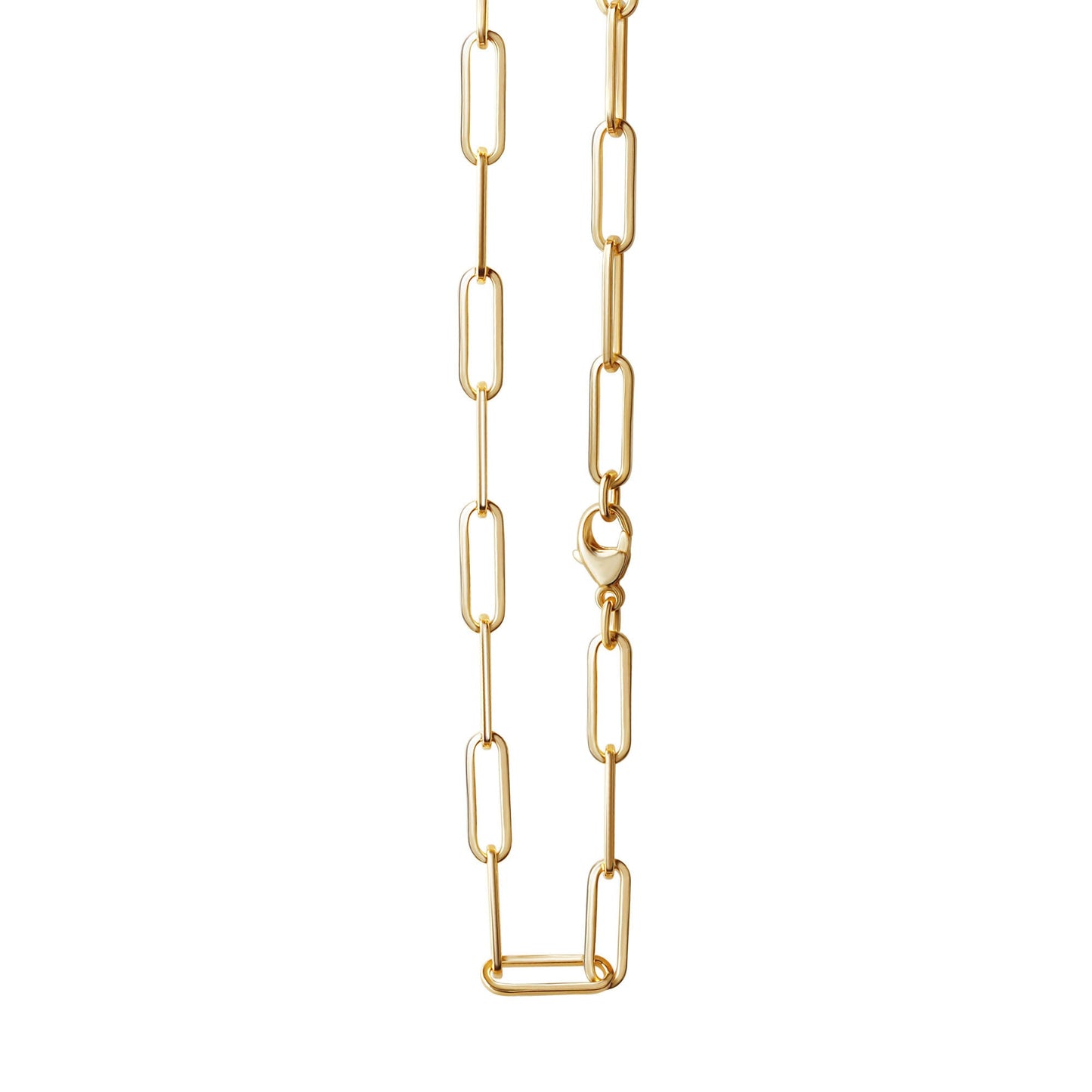 Collier Gliederkette 925/- Sterling Silber vergoldet 55cm
