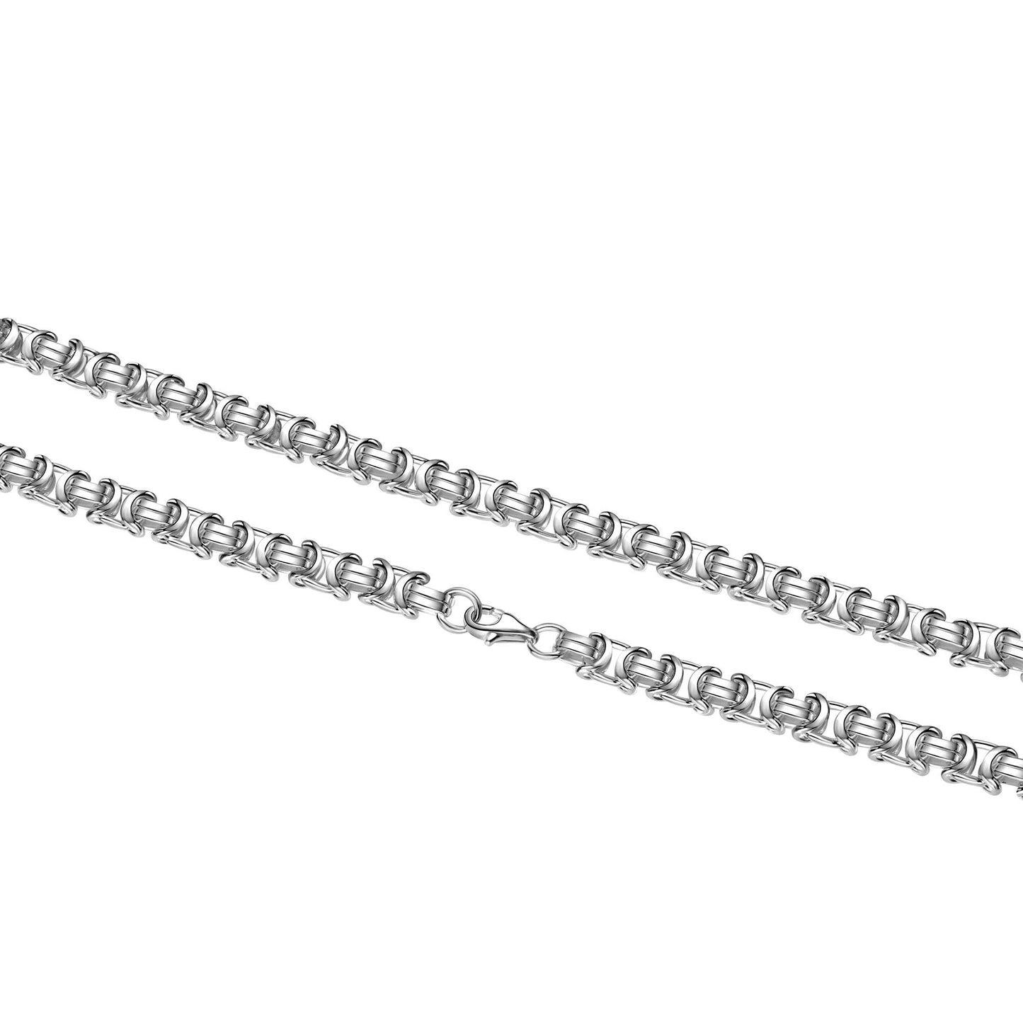 Collier Königskette 925/- Sterling Silber versilbert 60cm