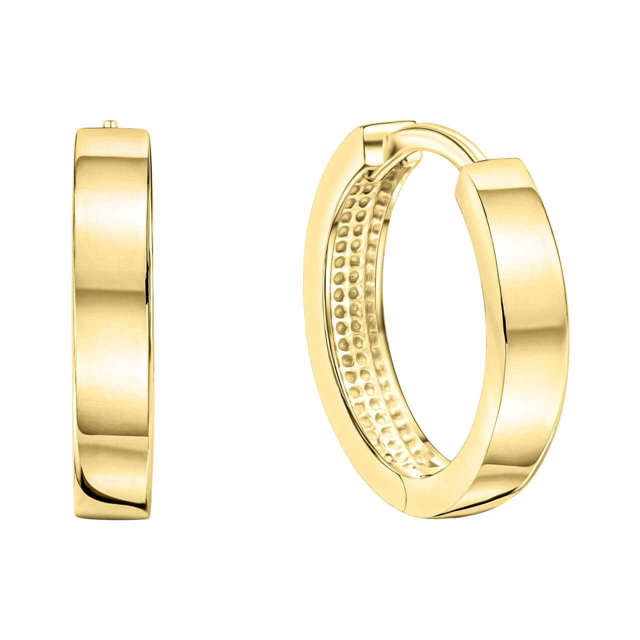 Schmuck Klappcreolen Ohrringe Damen 375er Gelbgold glanz, 1 Paar günstig kaufen