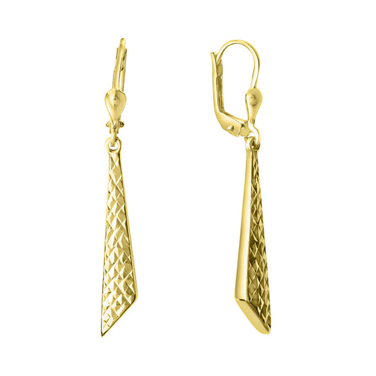 Ohrhänger aus 375/- Gelbgold diamantiert