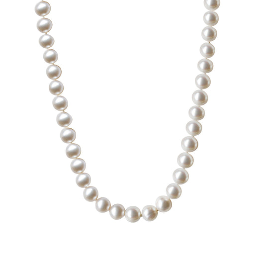 Collier aus 585/- Gelbgold bestehend aus Süßwasserzuchtperlen Größe 7,5-8 mm