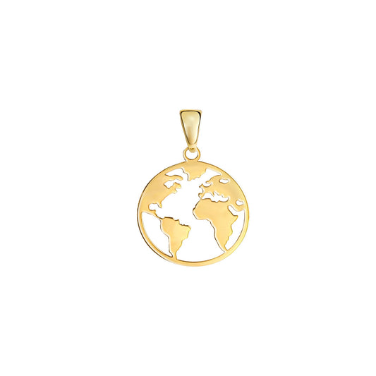 Anhänger aus 375/- Gelbgold glanz Motiv Erde