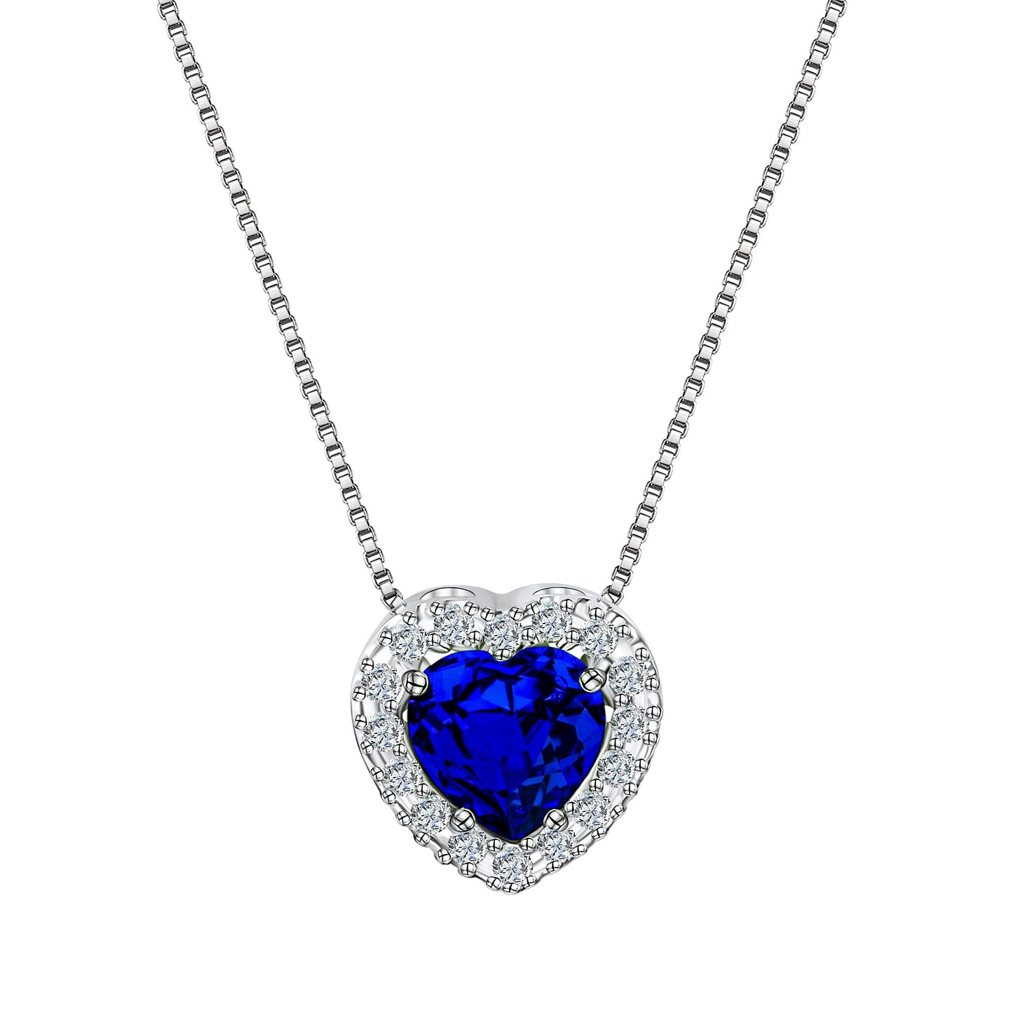 Collier Venezianerkette 375/- Gold rhodiniert 45,0cm Zirkonia