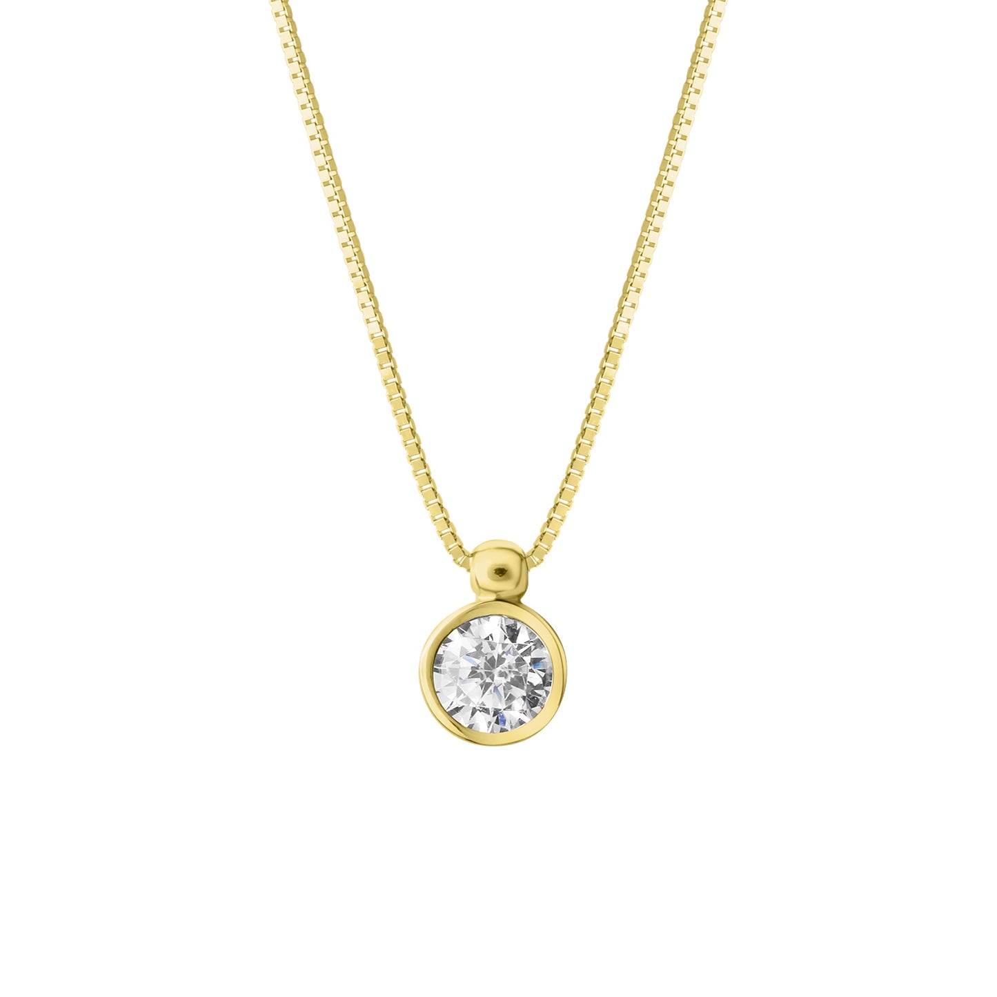 Collier Venezianerkette 375/- Gold 45,0cm Zirkonia