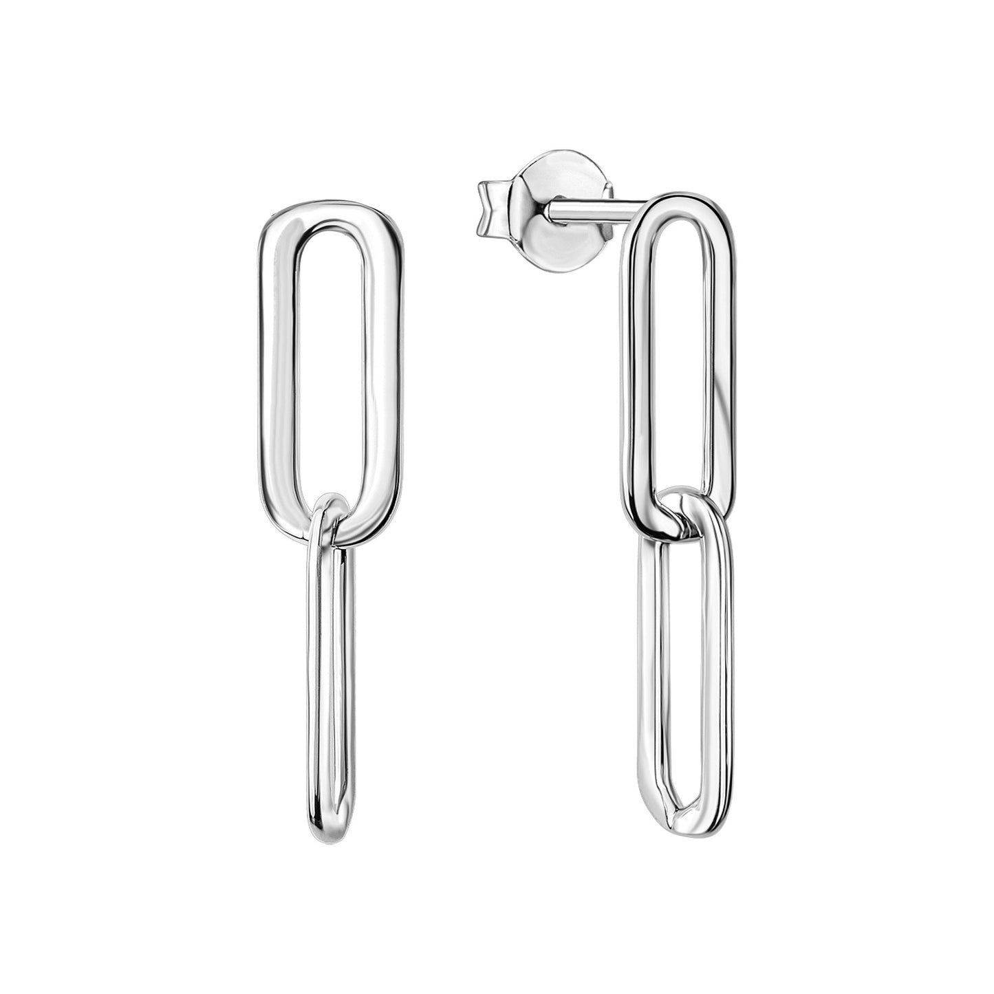 Ohrstecker 925/- Sterling Silber rhodiniert 2,4cm