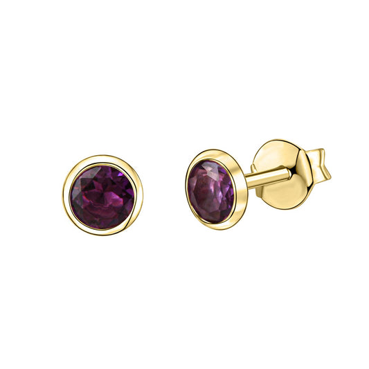 Schmuck Ohrstecker Damen 585er Gelbgold Amethyst 0,4cm, 1 Paar günstig kaufen