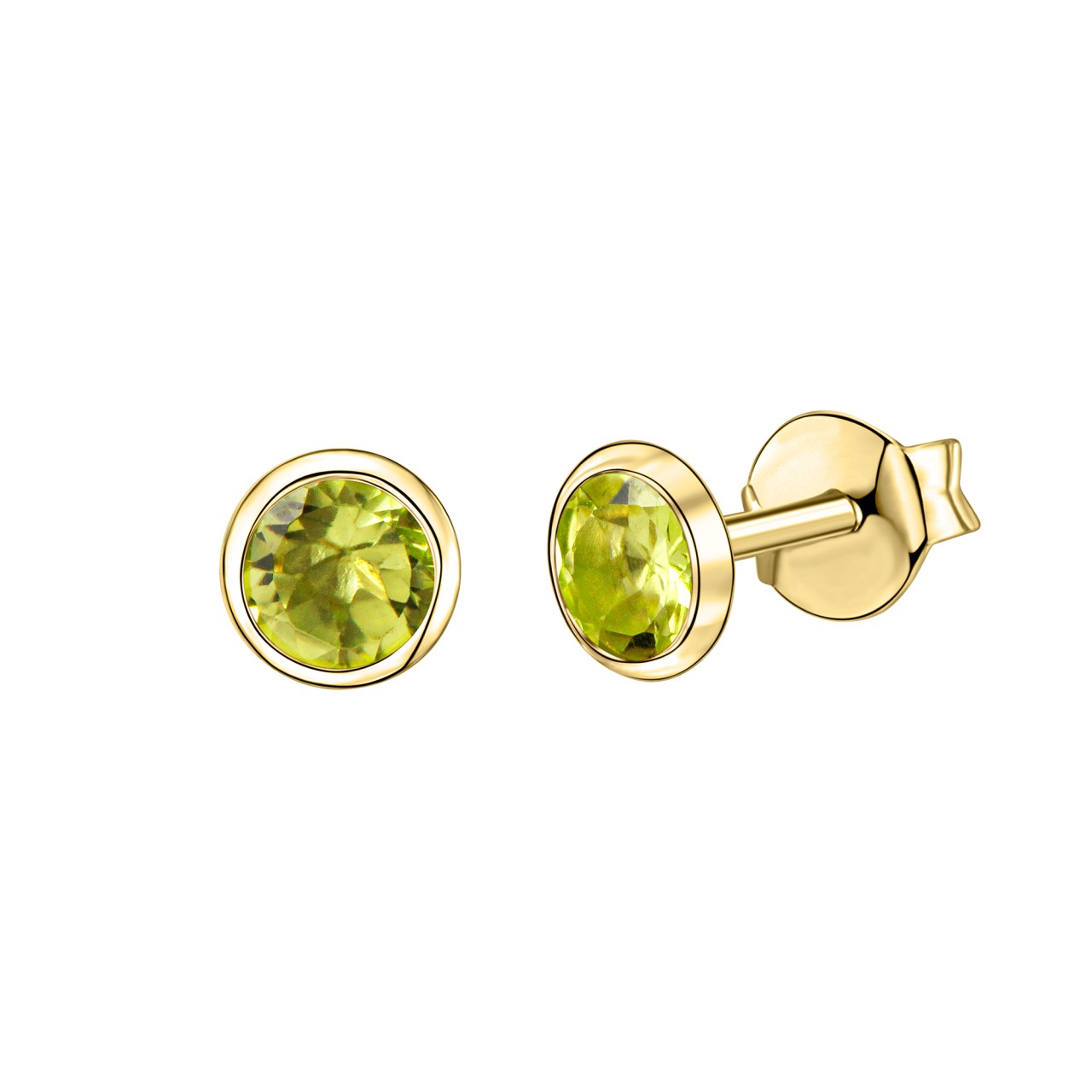 Schmuck Ohrstecker Damen 585er Gelbgold Peridot 0,4cm, 1 Paar günstig kaufen