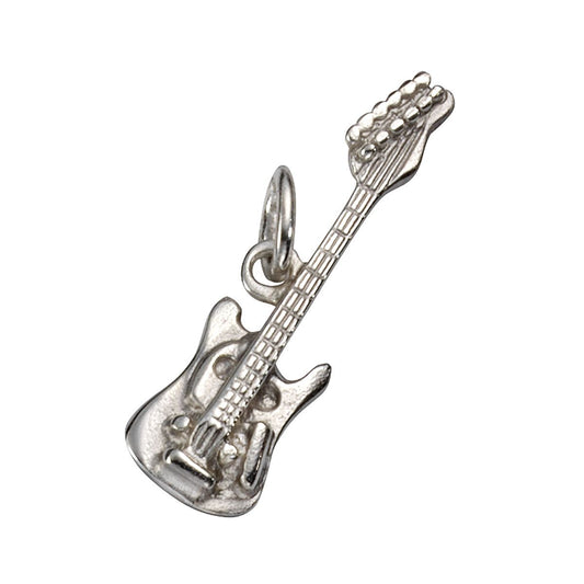 Anhänger Silber 925 rhodiniert E-Gitarre mit 2,6cm Länge