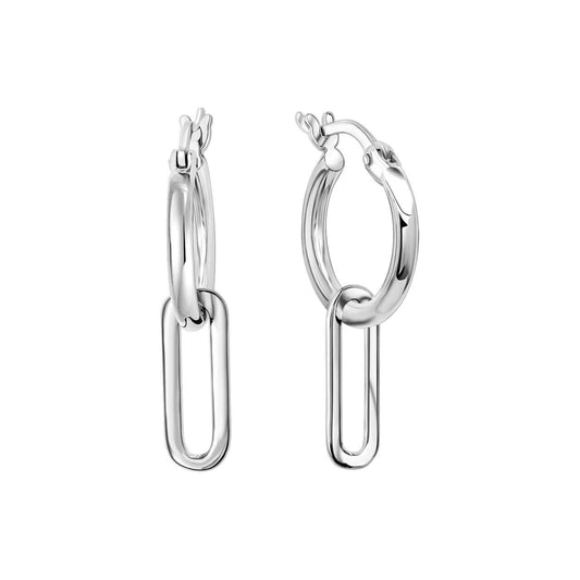 Schmuck Creolen Ohrringe Damen 925-Sterling Silber rhodiniert 2,4cm, 1 Paar günstig kaufen