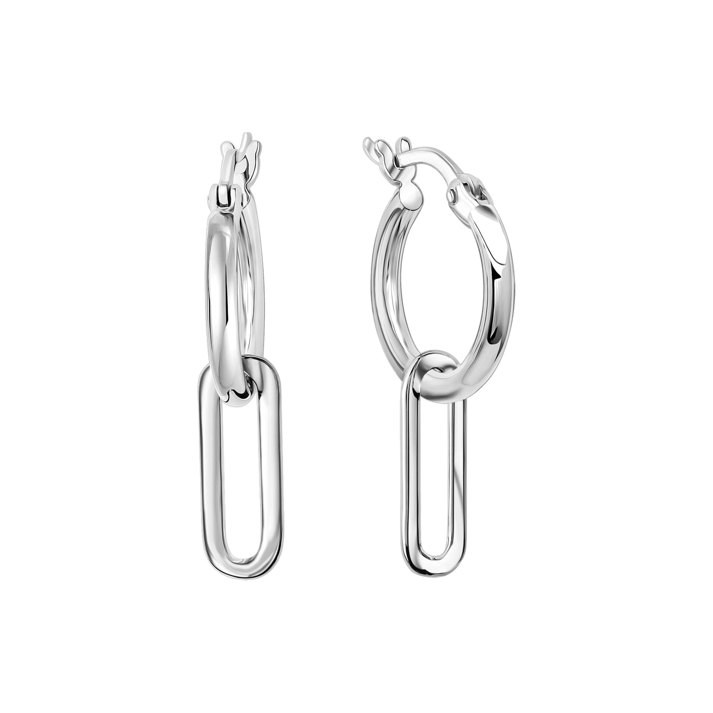 Creolen 925/- Sterling Silber rhodiniert 2,4cm