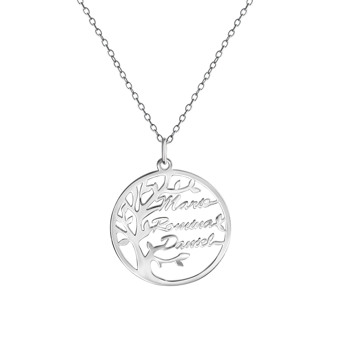 Anhänger mit Kette Ankerkette 925/- Sterling Silber versilbert 45,0cm