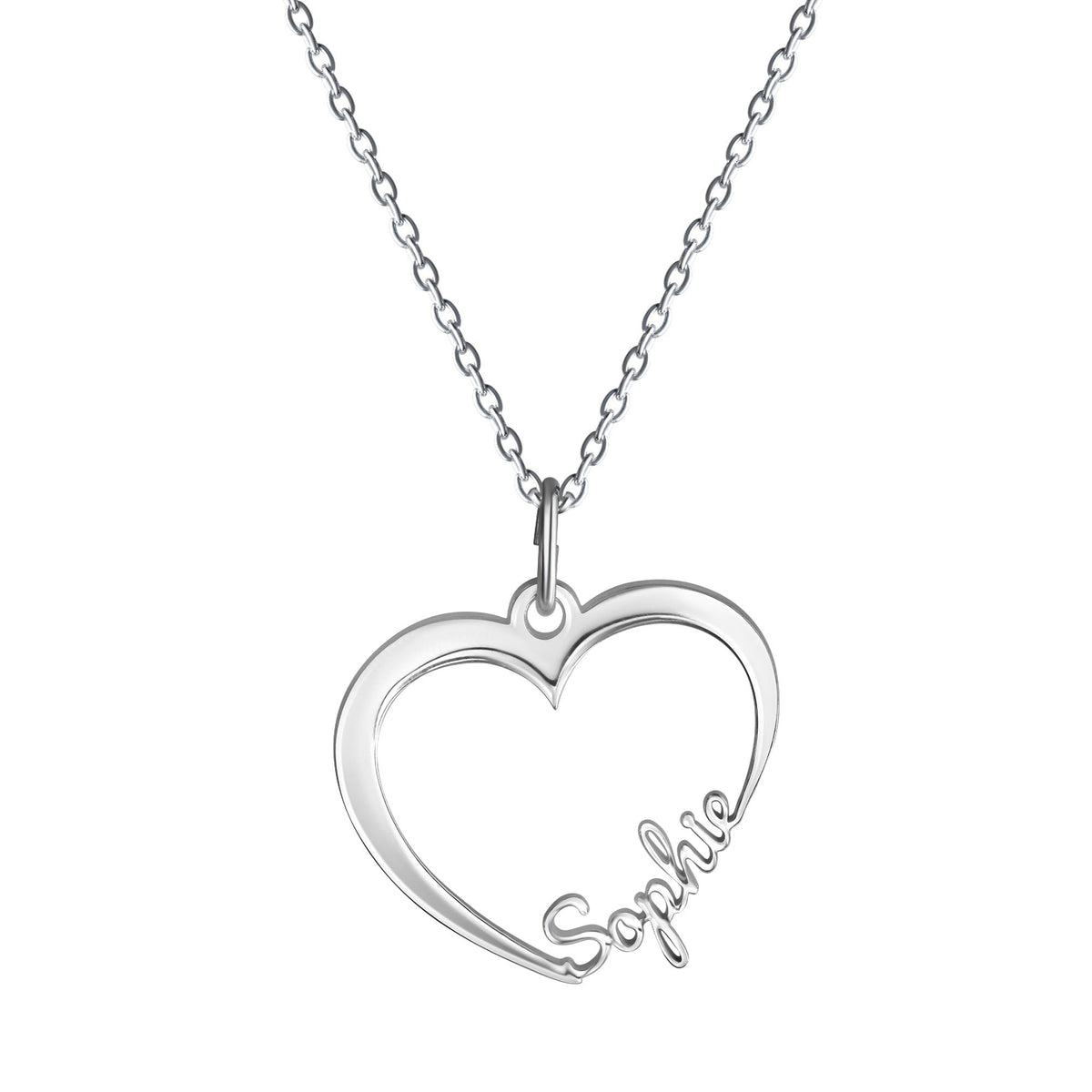 Anhänger mit Kette Ankerkette 925/- Sterling Silber rhodiniert 45,0cm
