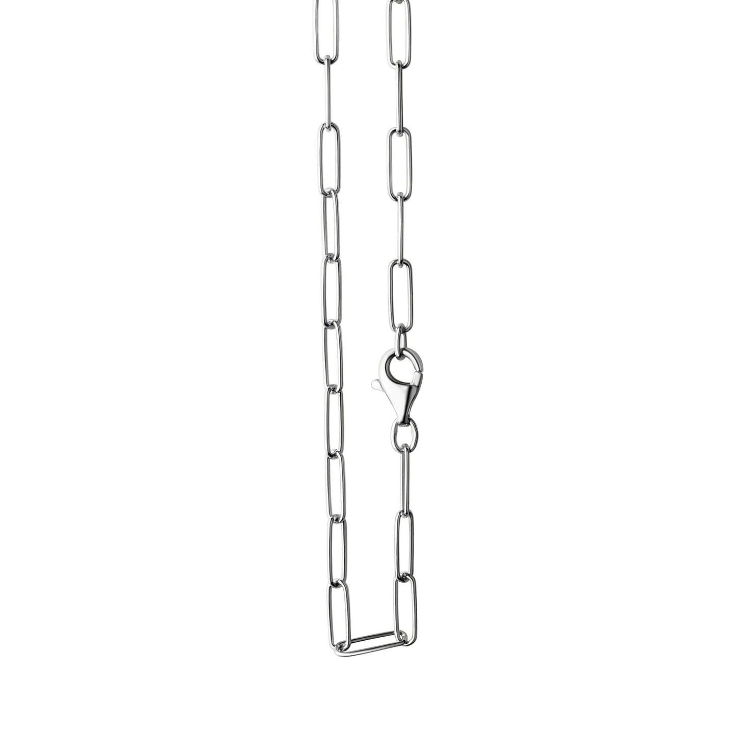 Collier Gliederkette 925/- Sterling Silber versilbert 45cm