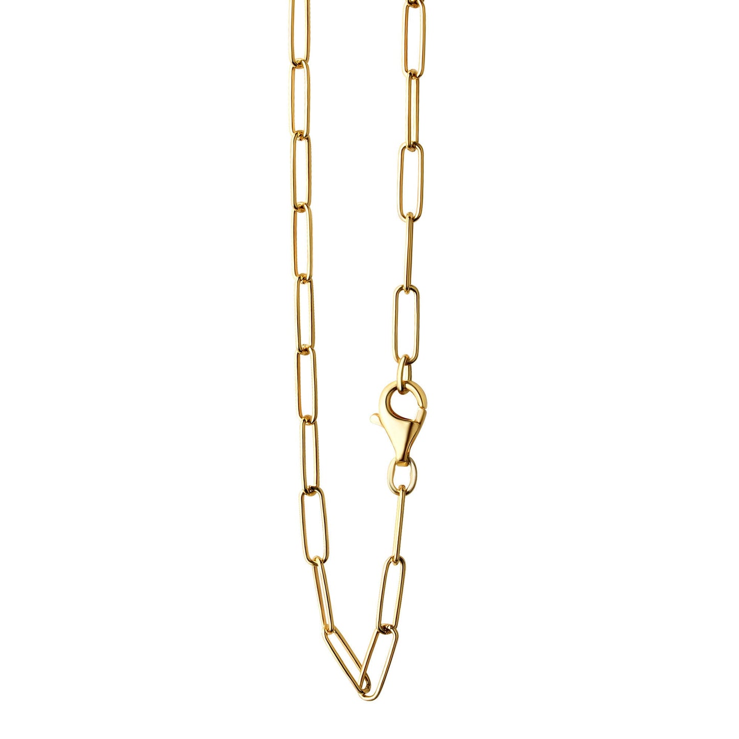 Collier Gliederkette 925/- Sterling Silber vergoldet 55cm