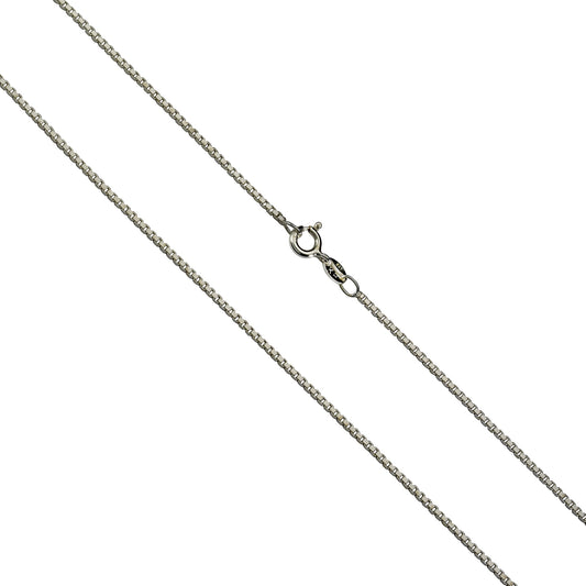 Halskette aus 925/- Sterling Silber rhodiniert Venezianerkette diamantiert mit Federring 70 cm