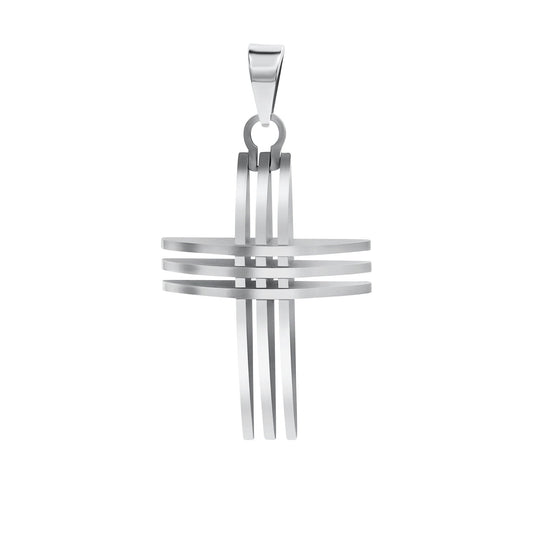 Anhänger aus Edelstahl Motiv Kreuz