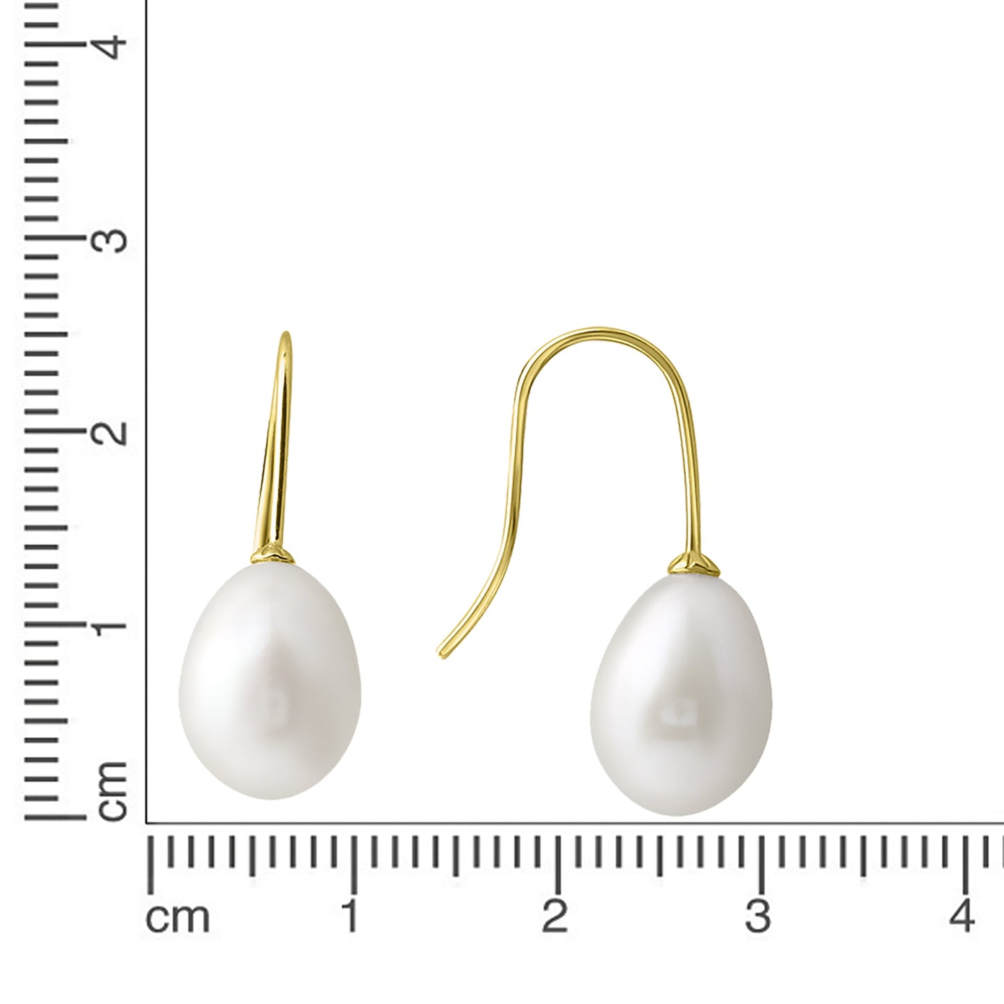 Ohrhänger 585/- Gold 2,4cm Perle